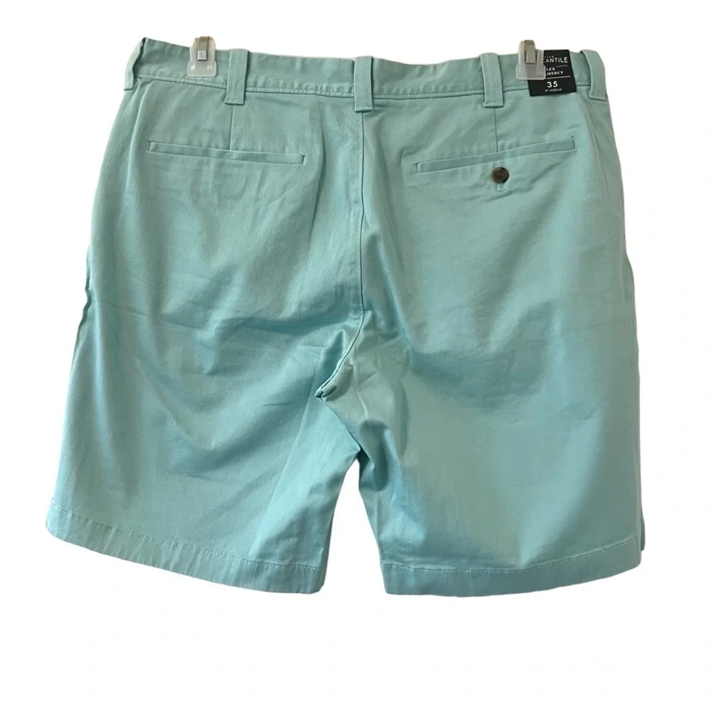 J. Crew Mercantile Light Blue Green Flat Front Flex Shorts